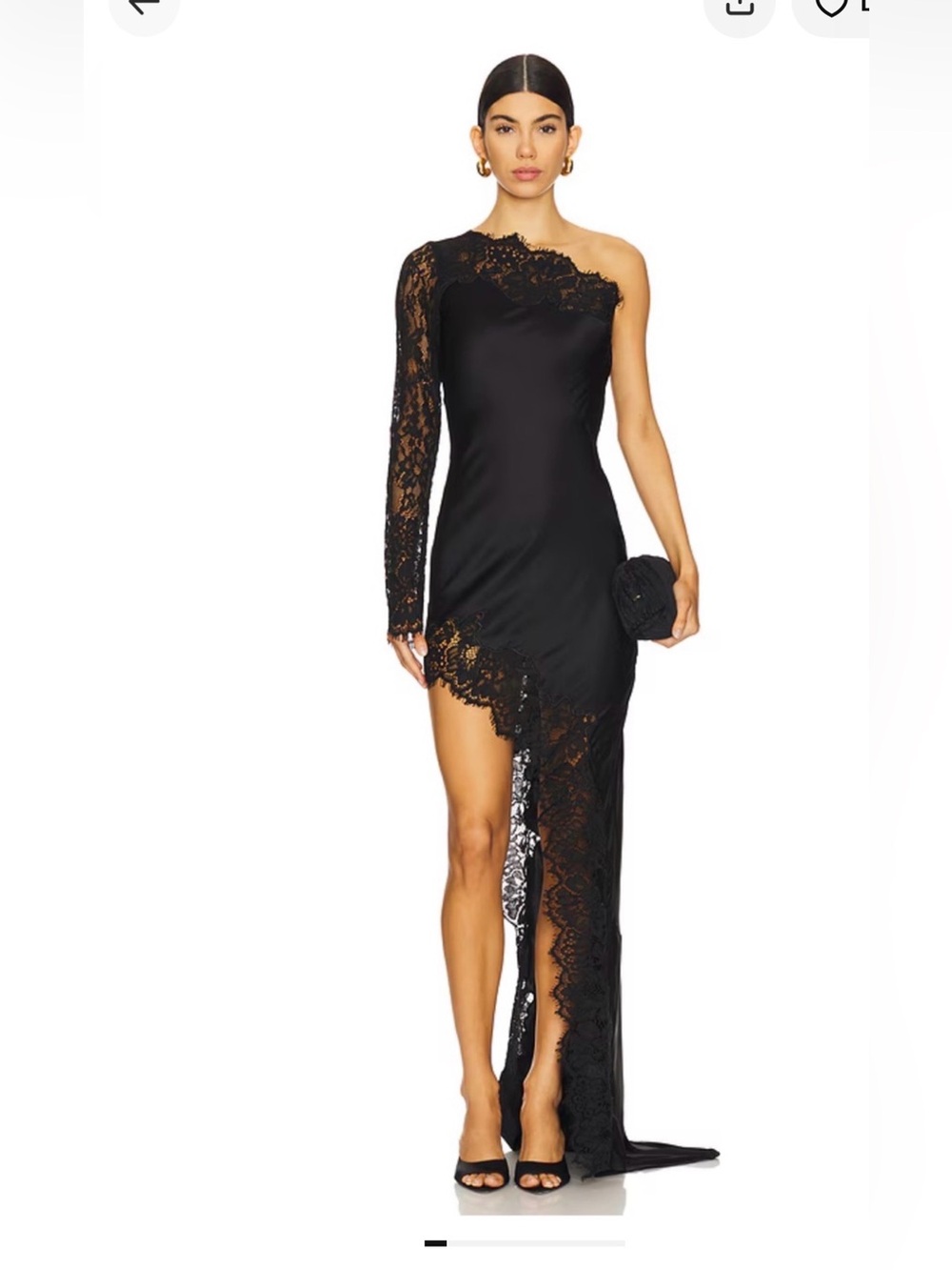 MAJORELLE Saskia Gown in Black